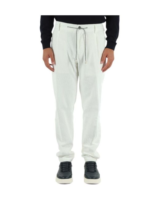 Eleventy Multicolor Straight-Leg Drawstring Jogger Pants for men