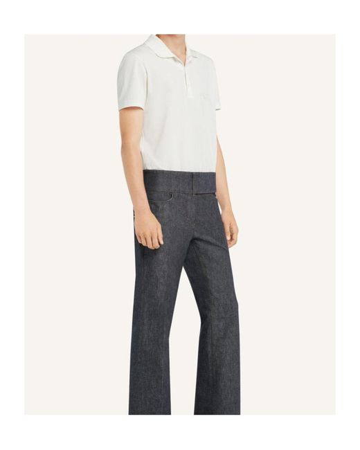 Courreges White Courrèges Logo Embroidered Polo Shirt for men