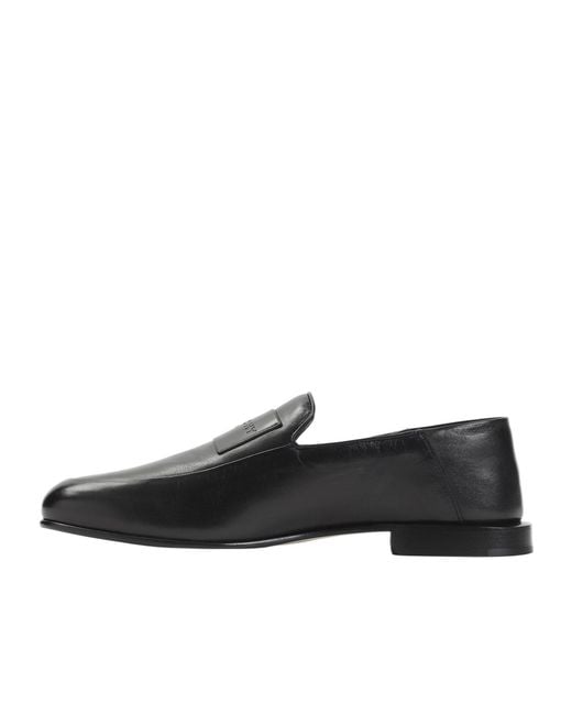Givenchy Black Logo Label Loafers for men