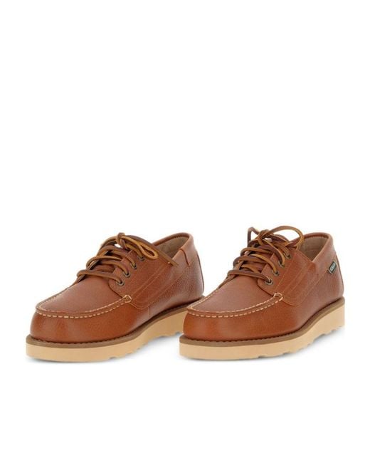 Sebago Brown Leather Loafers for men
