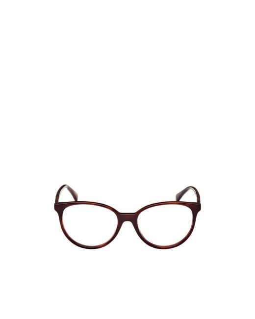 Max Mara White Cat-Eye Frame Glasses