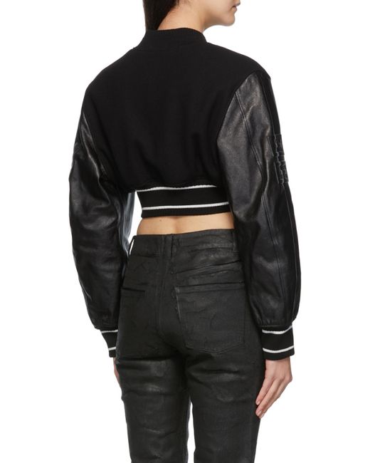 Givenchy Black 4G Cropped Bomber Jacket