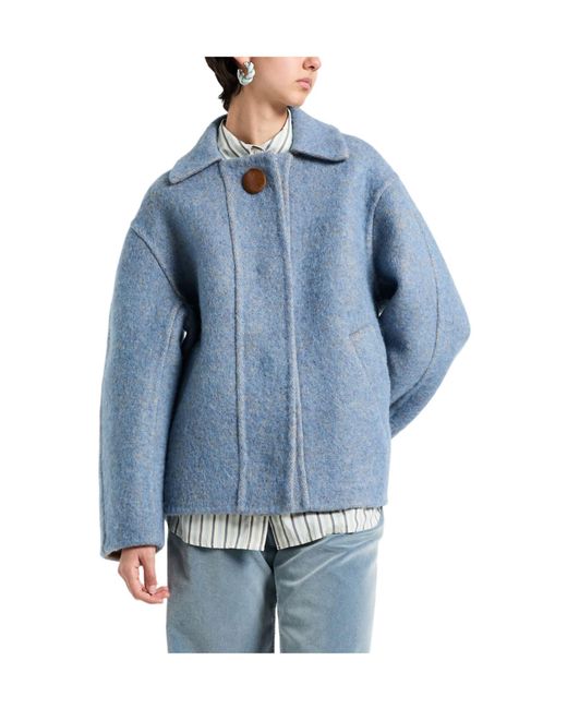Tory Burch Blue Two-Tone Coats