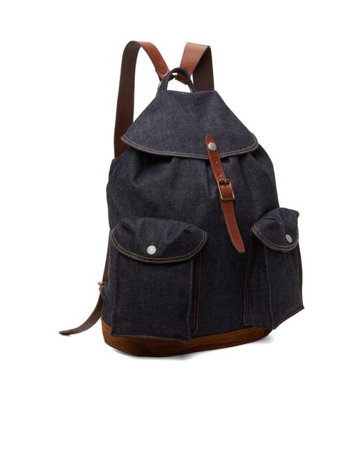 RRL Blue Logo Backpack for men