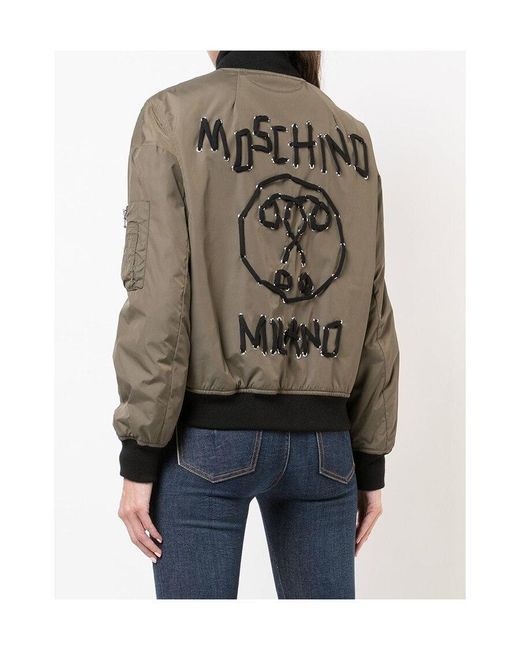 Moschino Green Army Pilot Casual Jacket
