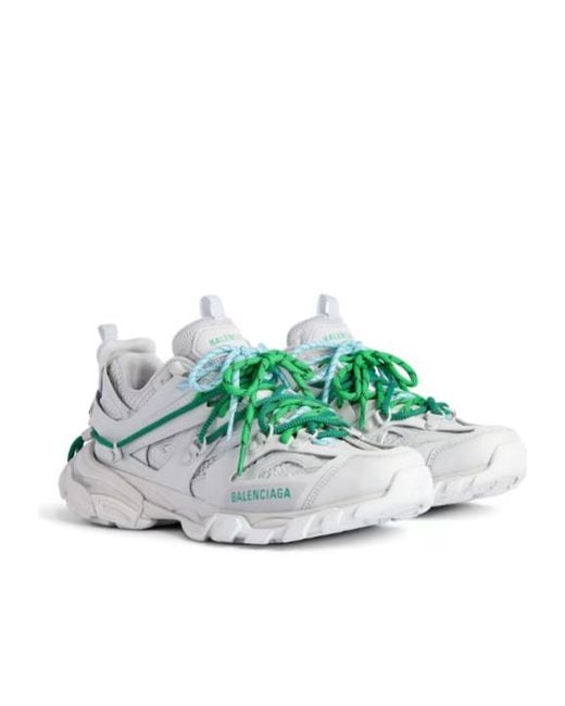 Balenciaga Green Track Trail Laces Sneakers for men