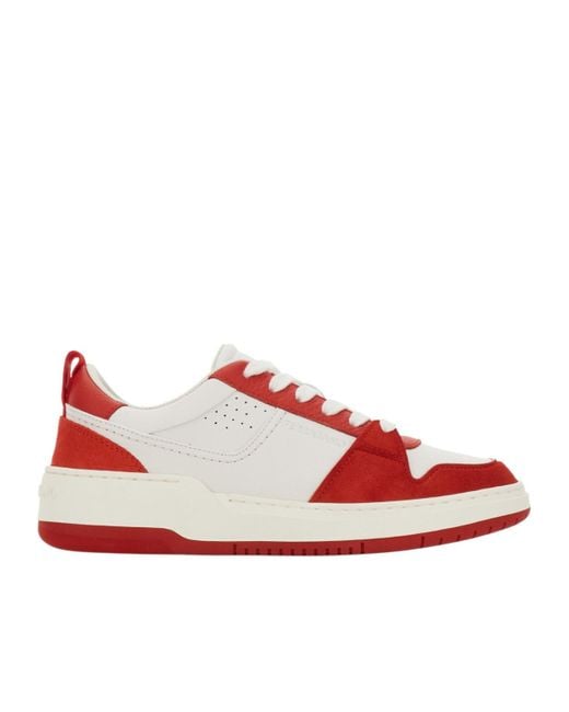 Ferragamo Red 'Dennis' Sneakers