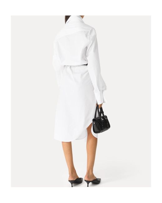 Vivienne Westwood White Drunken Shirt Dress
