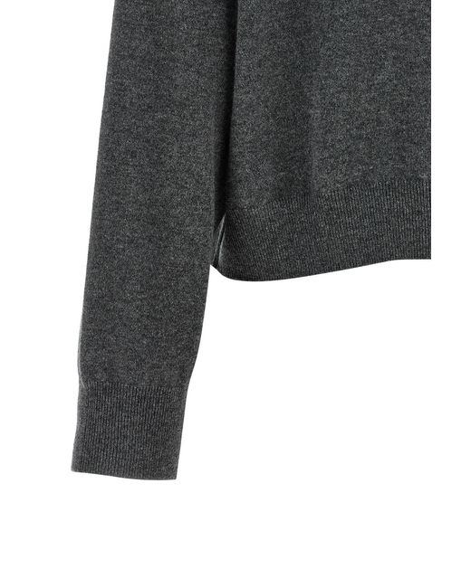 Brunello Cucinelli Gray Long-Sleeved Knitwear