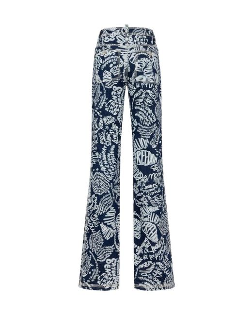 DSquared² Blue Straight Jeans
