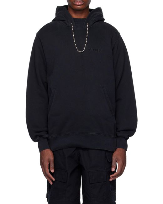 Ambush Black Ballchain Long-Sleeved Hoodie for men