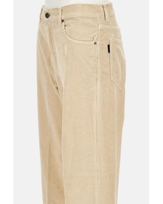 Haikure Natural Corduroy Wide-Leg Pants