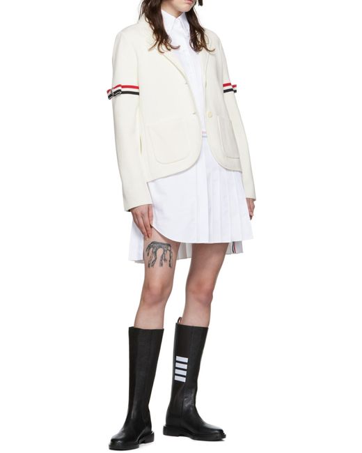 Thom Browne Black 4-Bar Knee Length Chelsea Boots