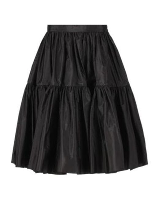 Valentino Black Ruffled High Waist Skirt