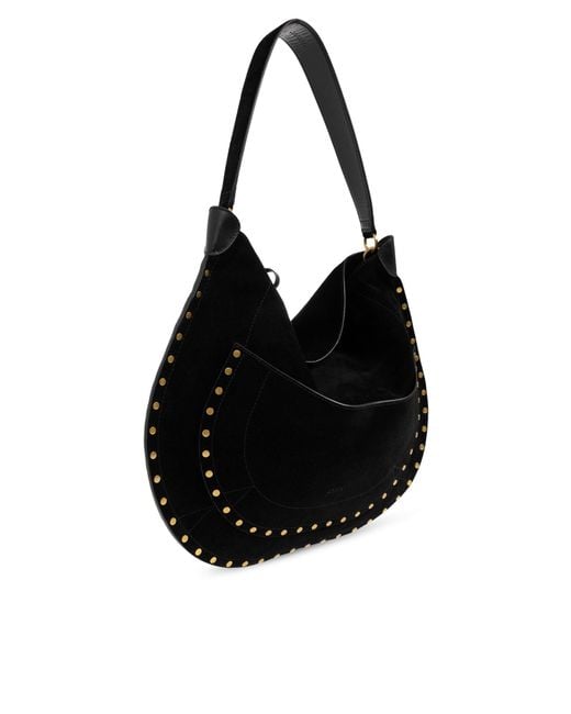 Isabel Marant Black Studded Shoulder Bag