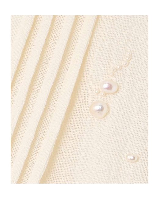 Jil Sander Natural Long-Sleeved Blouse
