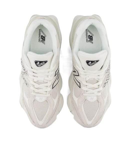 New Balance White 9060 Shoes for men