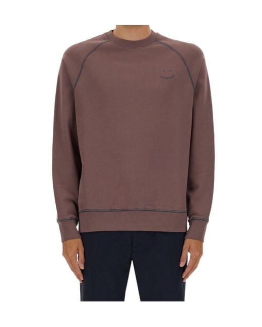 Paul Smith Brown Ps Paul Smith Long-Sleeved Crewneck Sweatshirt for men