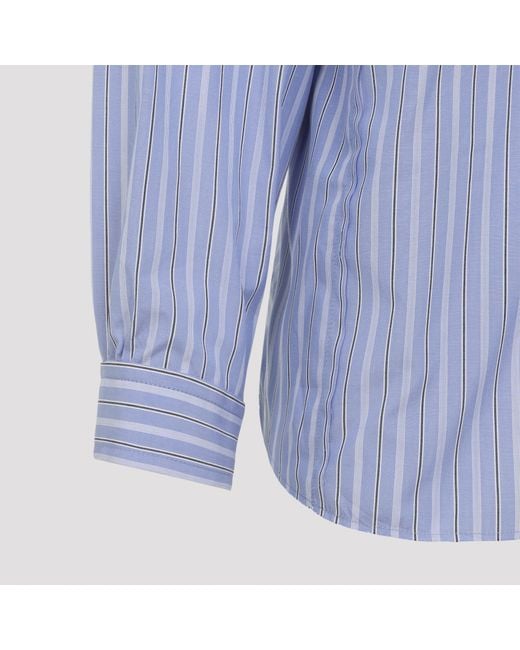 Maison Margiela Blue Ls Shirt for men