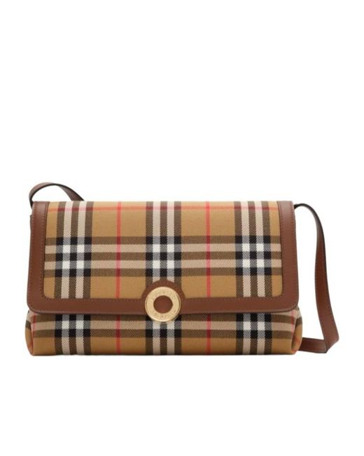 Burberry Brown Check Clutch