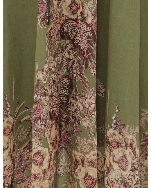 Zimmermann Green Ottie Swing Maxi Dress