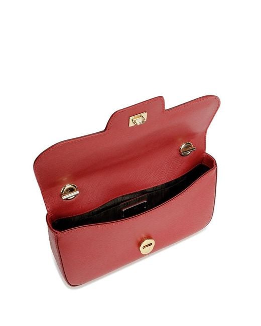 Ferragamo Red Logo Shoulder Bag