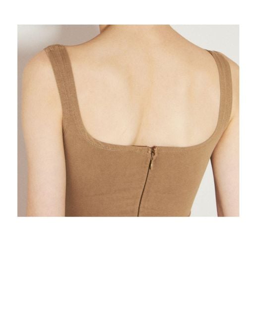 Entire studios Natural Square Neck Maxi Dress