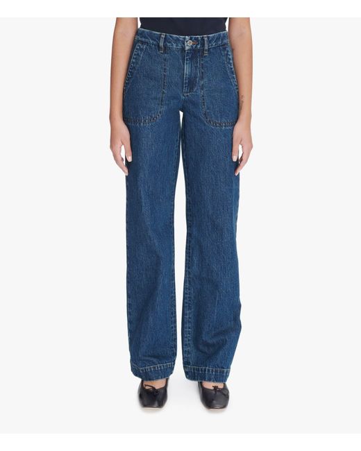 A.P.C. Blue Seaside Wide-Leg Jeans