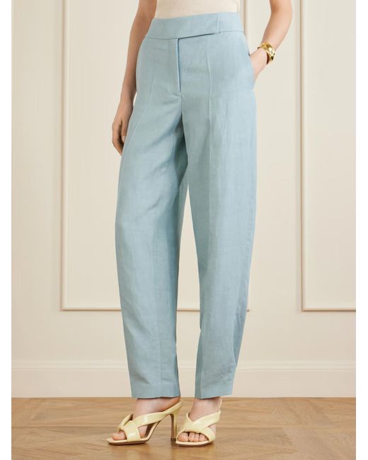 Joseph Blue Wide-Leg Tailored Pants
