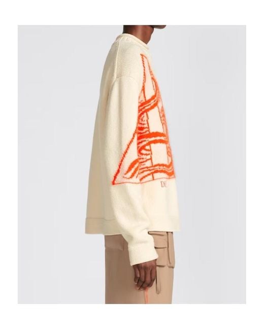 Dior Orange Sweater for men