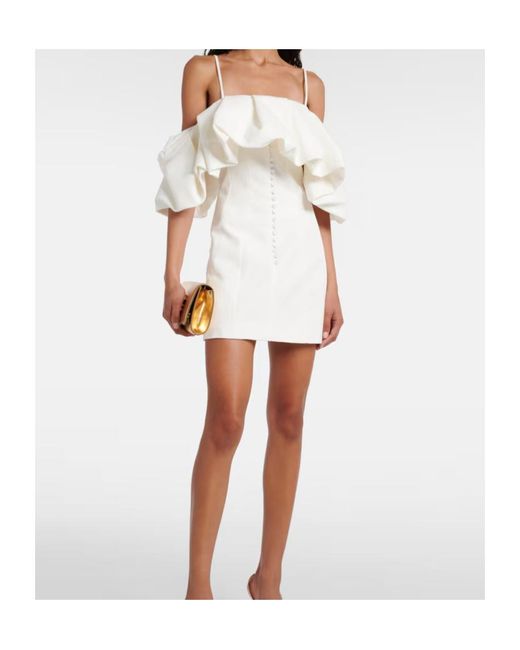 Jonathan Simkhai White Suspender Dress