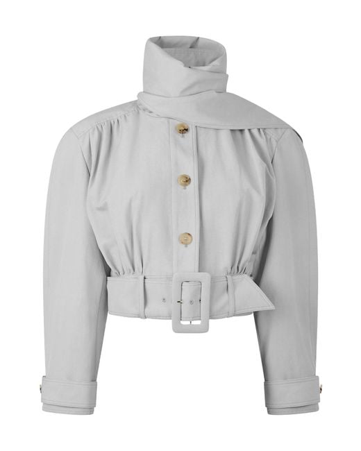 Chloé Gray Leather Jacket