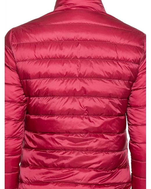 Moncler Red Lans Zip-Up Short Padded Jacket