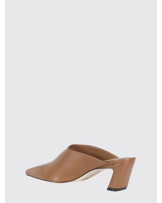 Stuart Weitzman Brown High-Heeled Mules