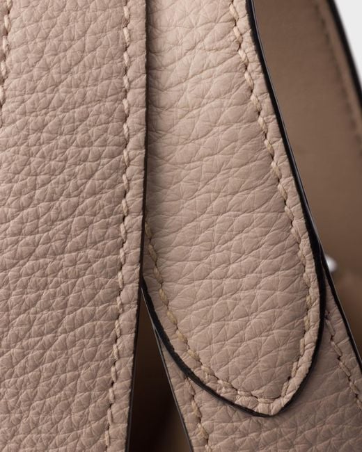 Prada Natural Liaison Mini Leather Handbag