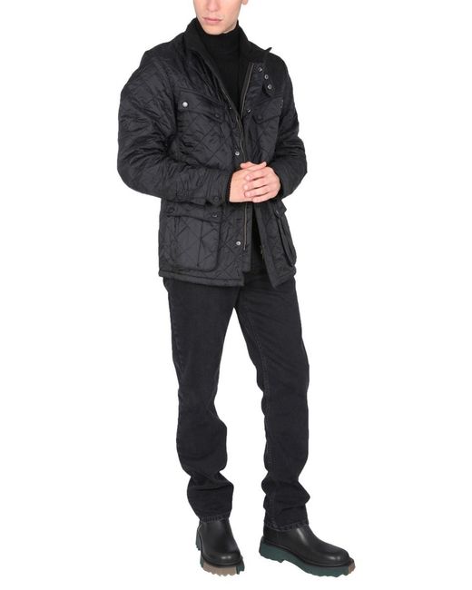Barbour Black Ariel Quilted Jacket for men