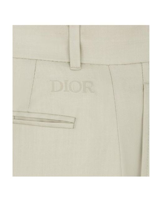 Dior Natural Homme High Waist Straight Leg Pants for men