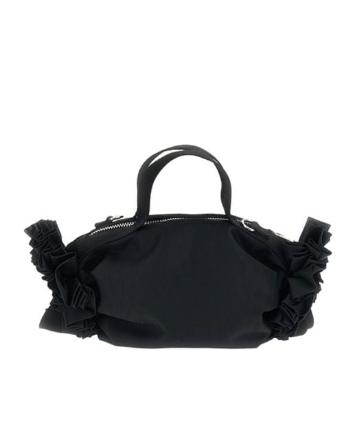 Simone Rocha Black Zipped Tote Bag
