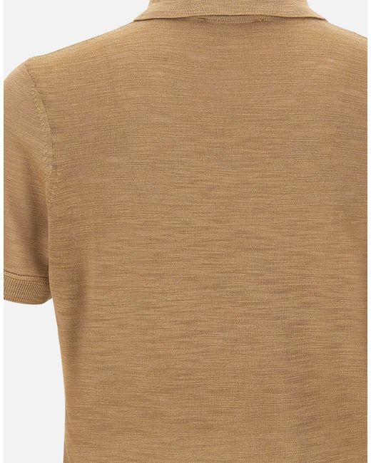 Boss Natural Naden Johnny Collar Polo Shirt for men