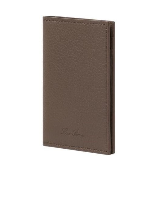 Loro Piana Brown Extra Bifold Cardholder for men
