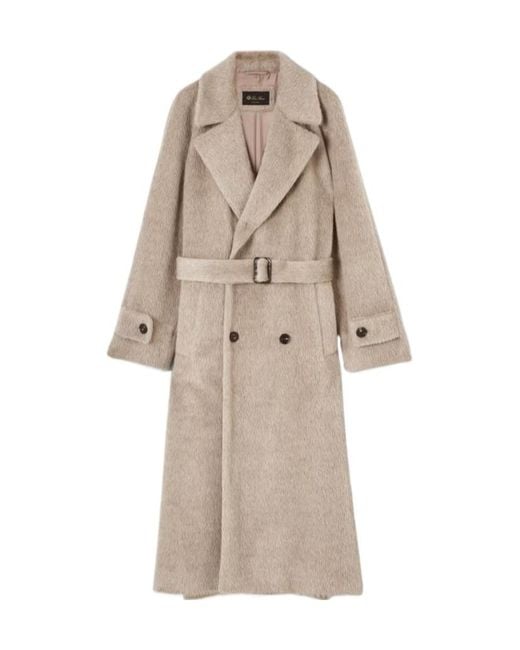 Loro Piana Natural Foster Double-Breasted Coat