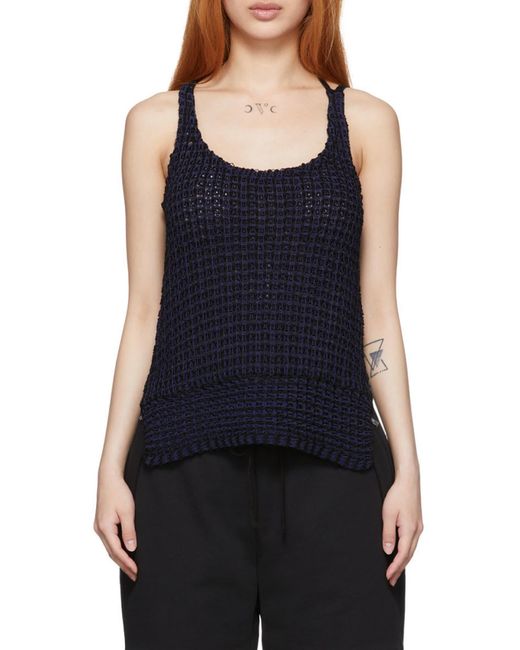 3.1 Phillip Lim Blue Rib Knitted Vest