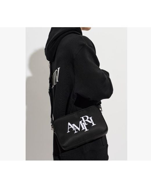 Amiri Black Letter Shoulder Bag for men