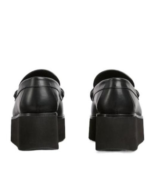 Gucci Black Double G Creeper Loafer, Leather