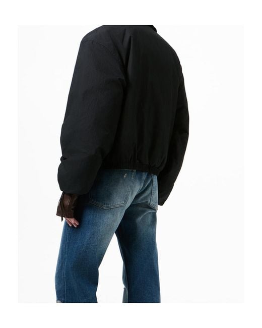 Our Legacy Black Avenue Puffa Zip Bomber Jacket