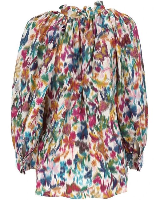 Dior White Printed Long-Sleeve Top