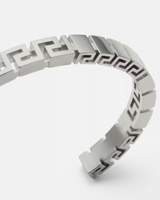 Versace White Greek Pattern Bracelet for men