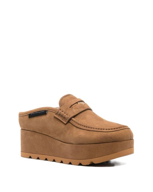 Stella McCartney Natural Platform Wedge Heels