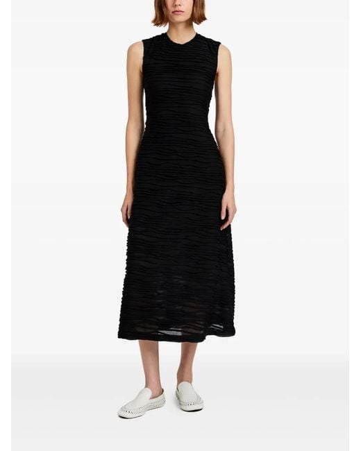 Proenza Schouler Black Ruffled Dress