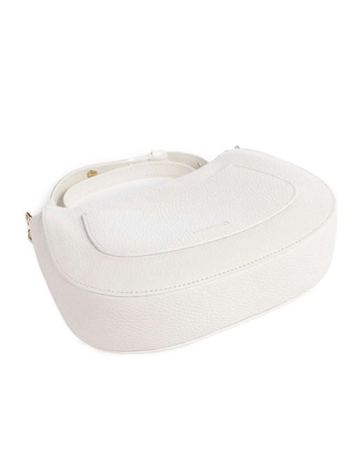 Coccinelle Natural C-Easy Grained Leather Shoulder Bag